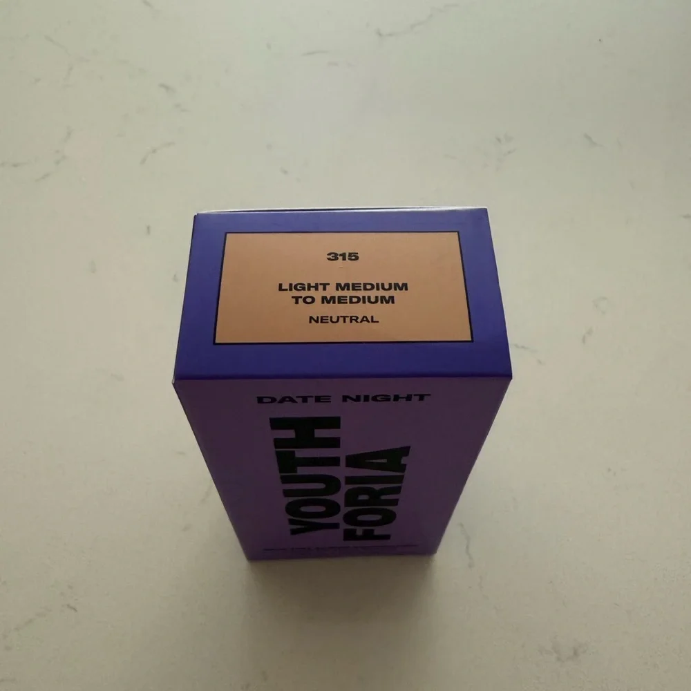Youthforia Date Night Skin Tint Serum Foundation - 315 Light Medium/Medium - NWB